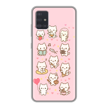Силиконовый чехол на Samsung Galaxy A51 с принтом Hello Kitty Хелоу Кити
