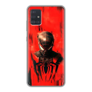 Силиконовый чехол на Samsung Galaxy A51 с принтом человек паук spiderman