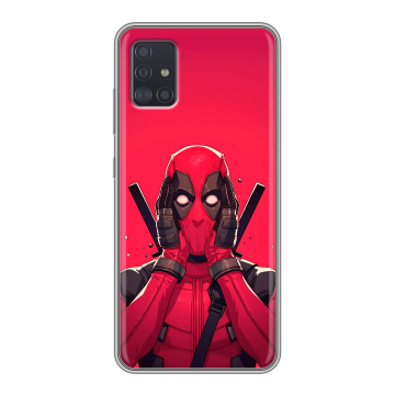Силиконовый чехол на Samsung Galaxy A51 с принтом Дедпул Deadpool Силиконовый чехол на Samsung Galaxy A51 с принтом Дедпул Deadpool