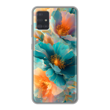 Силиконовый чехол на Samsung Galaxy A51 с принтом Цветы Силиконовый чехол на Samsung Galaxy A51 с принтом Цветы