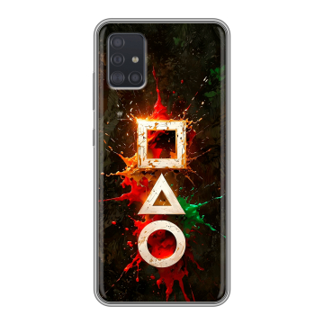 Силиконовый чехол на Samsung Galaxy A51 с принтом Squid Game Игра кальмара