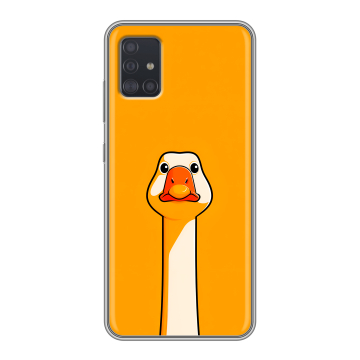 Силиконовый чехол на Samsung Galaxy A51 с принтом Смешная утка Силиконовый чехол на Samsung Galaxy A51 с принтом Смешная утка