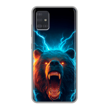 Силиконовый чехол на Samsung Galaxy A51 с принтом Медведь Силиконовый чехол на Samsung Galaxy A51 с принтом Медведь