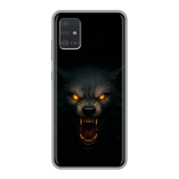 Силиконовый чехол на Samsung Galaxy A51 с принтом Волк Силиконовый чехол на Samsung Galaxy A51 с принтом Волк
