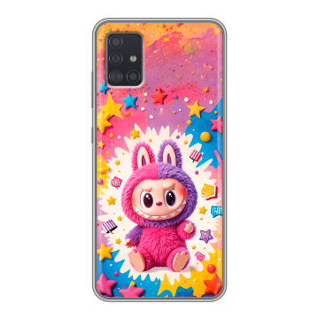 Силиконовый чехол на Samsung Galaxy A51 с принтом Labubu Лабубу