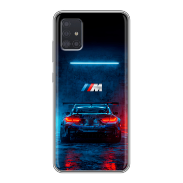 Силиконовый чехол на Samsung Galaxy A51 с принтом BMW БМВ