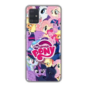 Силиконовый чехол на Samsung Galaxy A51 с принтом My little pony Дружба чудо Силиконовый чехол на Samsung Galaxy A51 с принтом My little pony Дружба чудо