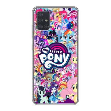 Силиконовый чехол на Samsung Galaxy A51 с принтом My little pony Дружба чудо