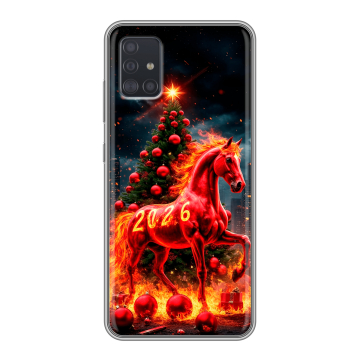 Силиконовый чехол на Samsung Galaxy A51 с принтом Новый год Силиконовый чехол на Samsung Galaxy A51 с принтом Новый год