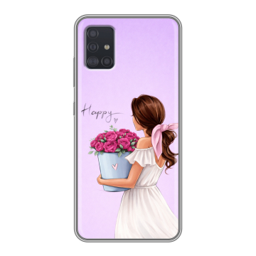 Силиконовый чехол на Samsung Galaxy A51 с принтом женский Силиконовый чехол на Samsung Galaxy A51 с принтом женский