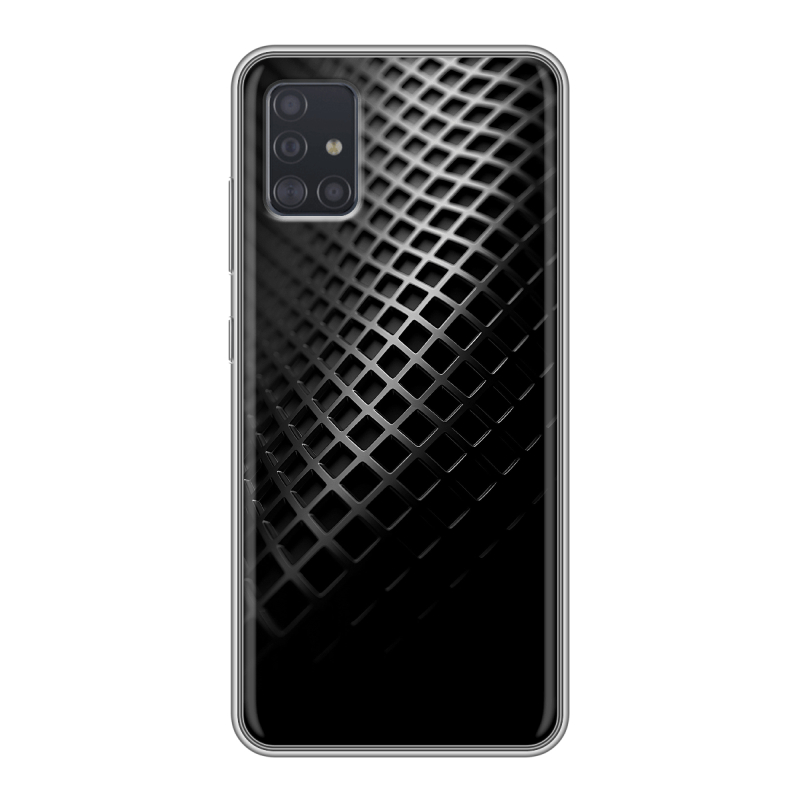 Силиконовый чехол на Samsung Galaxy A51 с принтом Текстура металла Силиконовый чехол на Samsung Galaxy A51 с принтом Текстура металла