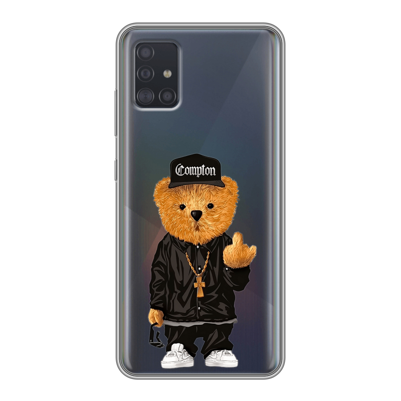 Силиконовый чехол на Samsung Galaxy A51 с принтом Плюшевый медведь Силиконовый чехол на Samsung Galaxy A51 с принтом Плюшевый медведь