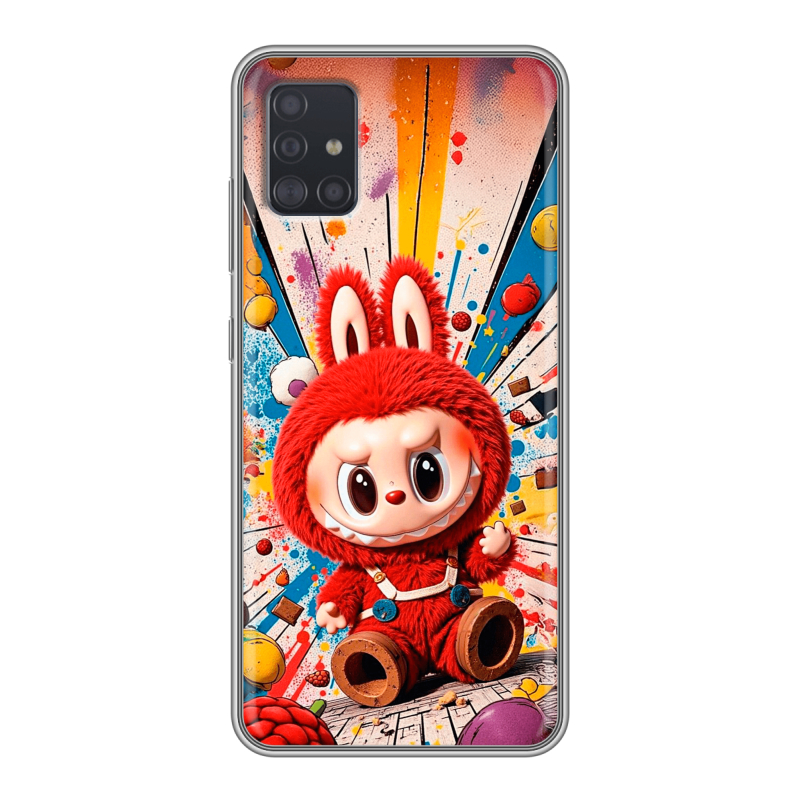 Силиконовый чехол на Samsung Galaxy A51 с принтом Labubu Лабубу Силиконовый чехол на Samsung Galaxy A51 с принтом Labubu Лабубу