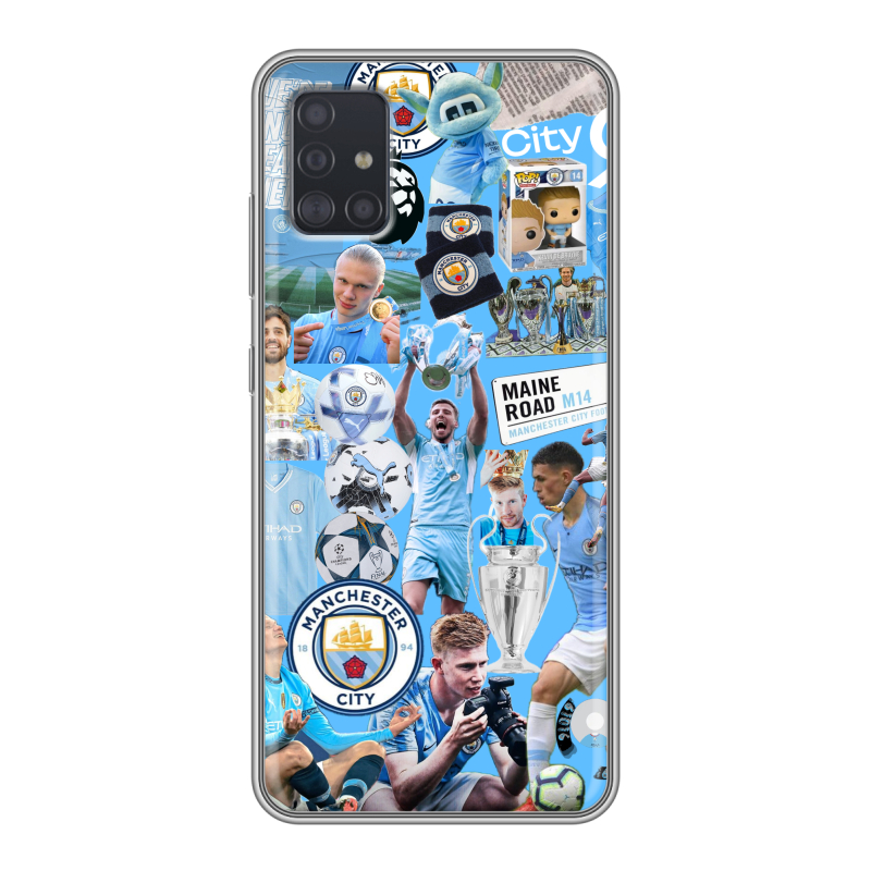 Силиконовый чехол на Samsung Galaxy A51 с принтом Man City Манчестер Сити Силиконовый чехол на Samsung Galaxy A51 с принтом Man City Манчестер Сити