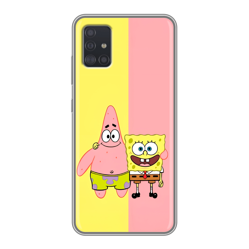 Силиконовый чехол на Samsung Galaxy A51 с принтом Спанч боб Спанчбоб Силиконовый чехол на Samsung Galaxy A51 с принтом Спанч боб Спанчбоб