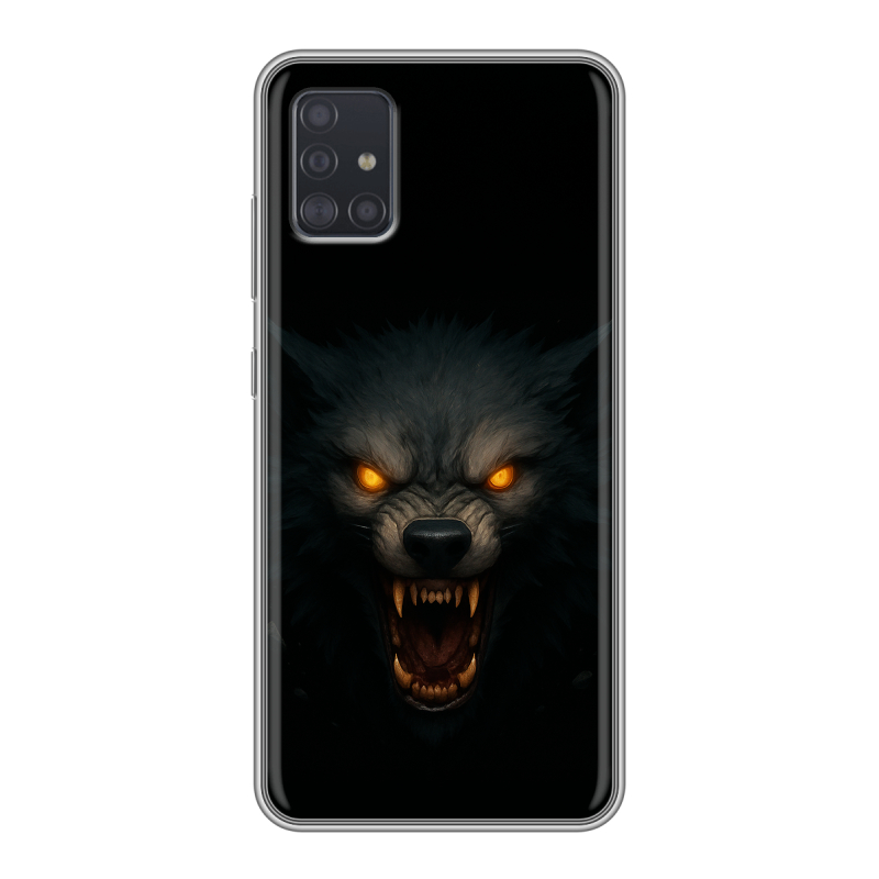Силиконовый чехол на Samsung Galaxy A51 с принтом Волк Силиконовый чехол на Samsung Galaxy A51 с принтом Волк