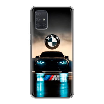 Силиконовый чехол на Samsung Galaxy A71 с принтом БМВ BMW