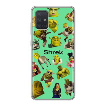 Силиконовый чехол на Samsung Galaxy A71 с принтом Шрек Shrek Силиконовый чехол на Samsung Galaxy A71 с принтом Шрек Shrek