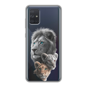Силиконовый чехол на Samsung Galaxy A71 с принтом Львы Силиконовый чехол на Samsung Galaxy A71 с принтом Львы