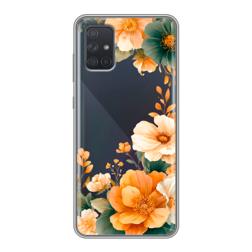 Силиконовый чехол на Samsung Galaxy A71 с принтом Цветы принт Силиконовый чехол на Samsung Galaxy A71 с принтом Цветы принт