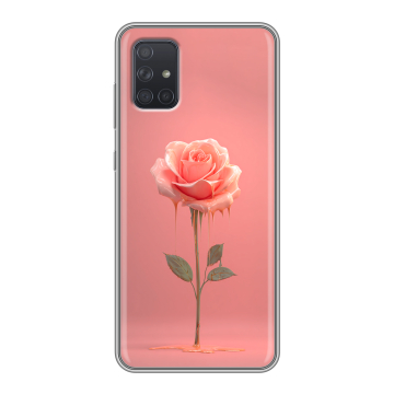 Силиконовый чехол на Samsung Galaxy A71 с принтом Розовая роза Силиконовый чехол на Samsung Galaxy A71 с принтом Розовая роза