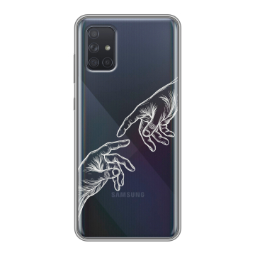 Силиконовый чехол на Samsung Galaxy A71 с принтом Сотворение мира Силиконовый чехол на Samsung Galaxy A71 с принтом Сотворение мира
