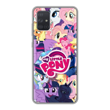 Силиконовый чехол на Samsung Galaxy A71 с принтом My little pony Дружба чудо Силиконовый чехол на Samsung Galaxy A71 с принтом My little pony Дружба чудо