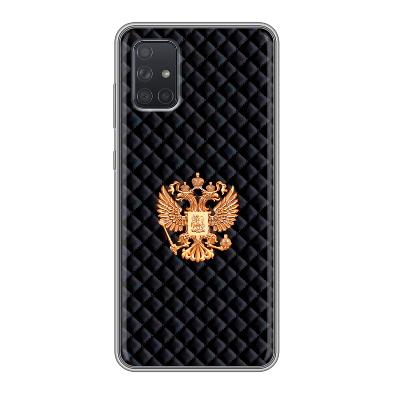 Силиконовый чехол на Samsung Galaxy A71 с принтом Герб России принт Силиконовый чехол на Samsung Galaxy A71 с принтом Герб России принт