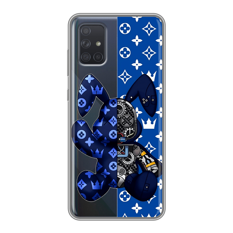 Силиконовый чехол на Samsung Galaxy A71 с принтом Луи робот Силиконовый чехол на Samsung Galaxy A71 с принтом Луи робот