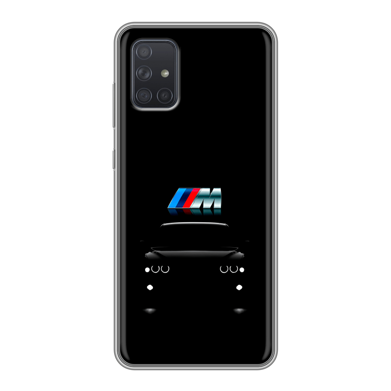 Силиконовый противоударный чехол на Samsung Galaxy A71 с принтом БМВ BMW Силиконовый противоударный чехол на Samsung Galaxy A71 с принтом БМВ BMW