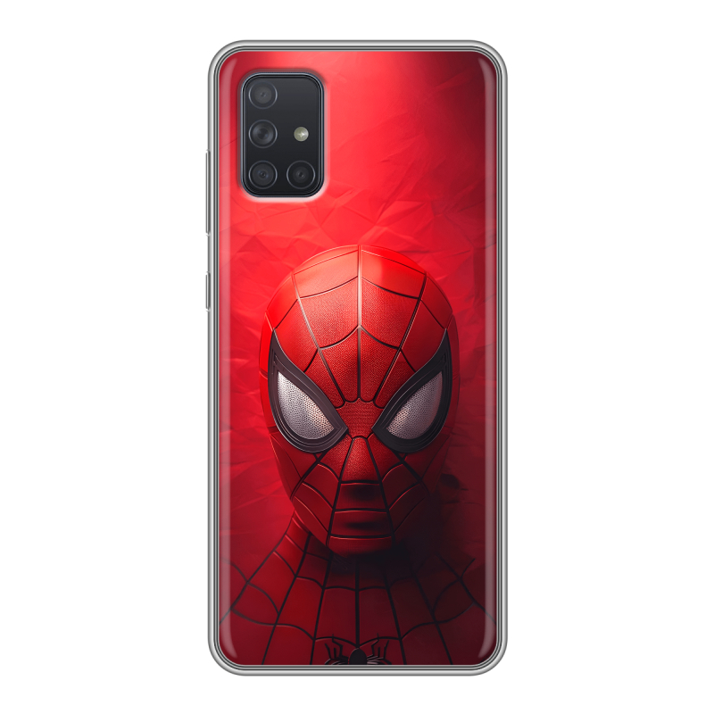 Силиконовый чехол на Samsung Galaxy A71 с принтом Spiderman Человек паук Силиконовый чехол на Samsung Galaxy A71 с принтом Spiderman Человек паук