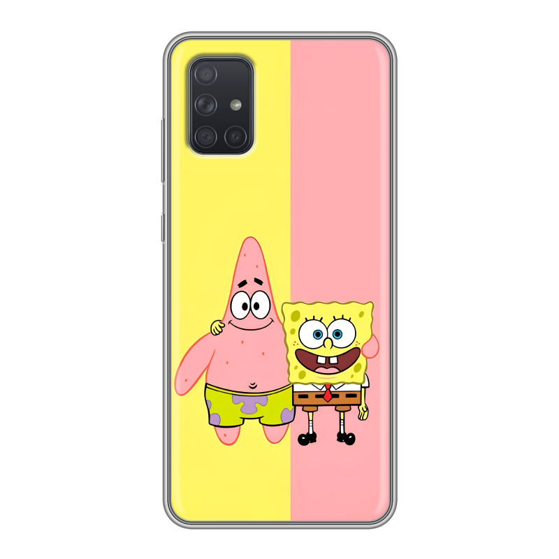 Силиконовый чехол на Samsung Galaxy A71 с принтом Спанч боб Спанчбоб Силиконовый чехол на Samsung Galaxy A71 с принтом Спанч боб Спанчбоб