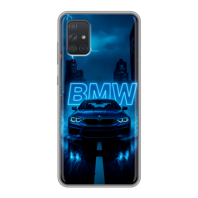 Силиконовый чехол на Samsung Galaxy A71 с принтом BMW БМВ Силиконовый чехол на Samsung Galaxy A71 с принтом BMW БМВ