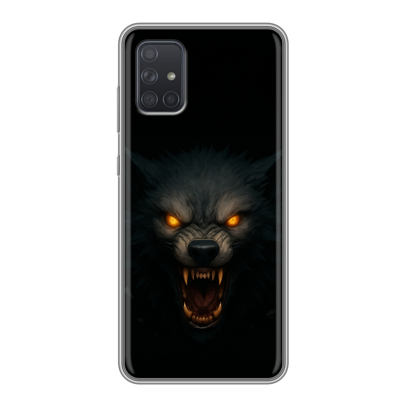 Силиконовый чехол на Samsung Galaxy A71 с принтом Волк Силиконовый чехол на Samsung Galaxy A71 с принтом Волк