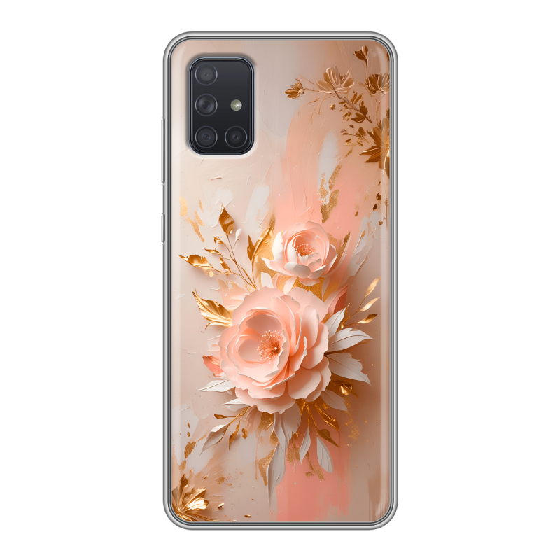 Силиконовый противоударный чехол на Samsung Galaxy A71 с принтом женский Силиконовый противоударный чехол на Samsung Galaxy A71 с принтом женский