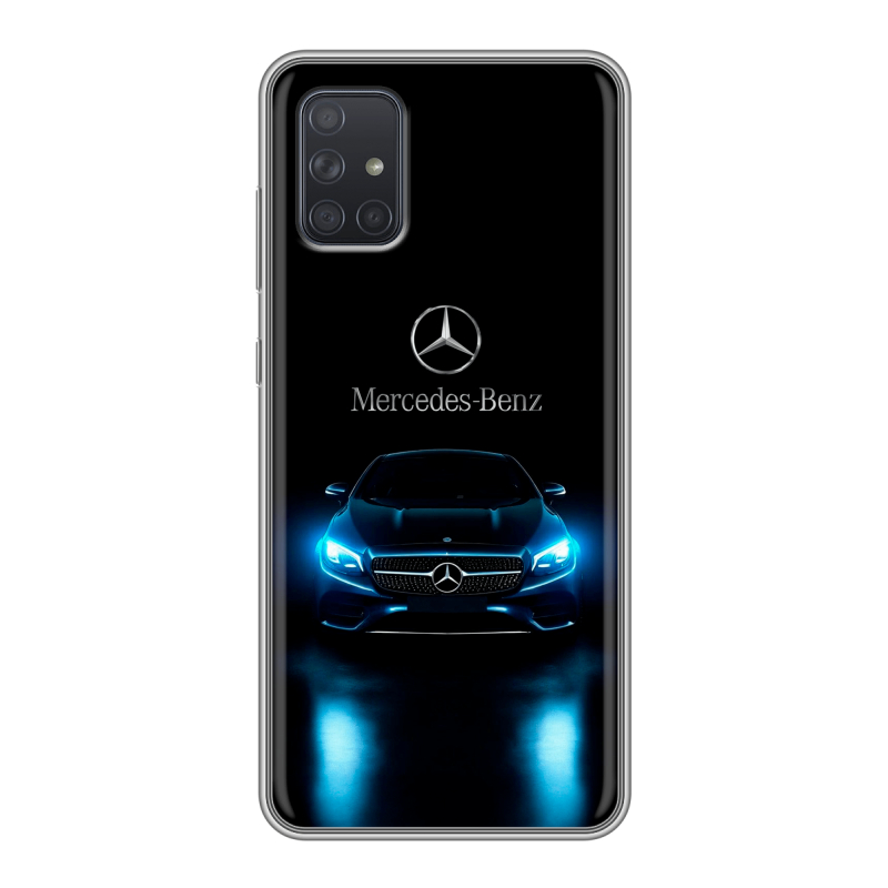 Силиконовый чехол на Samsung Galaxy A71 с принтом Mercedes Мерседес Силиконовый чехол на Samsung Galaxy A71 с принтом Mercedes Мерседес