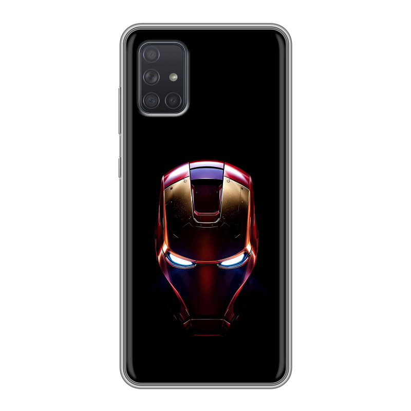 Силиконовый противоударный чехол на Samsung Galaxy A71 с принтом IronMan Железный человек Силиконовый противоударный чехол на Samsung Galaxy A71 с принтом IronMan Железный человек