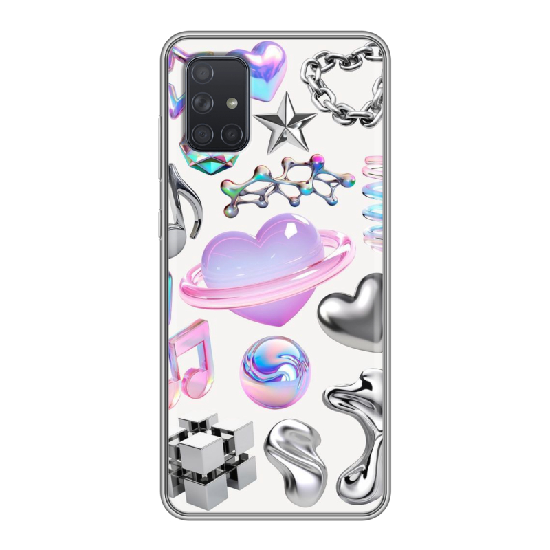 Силиконовый чехол на Samsung Galaxy A71 с принтом Y2K Силиконовый чехол на Samsung Galaxy A71 с принтом Y2K