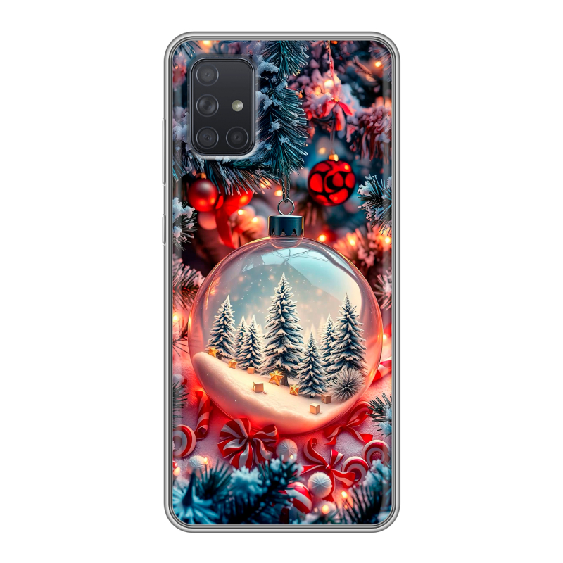 Силиконовый чехол на Samsung Galaxy A71 с принтом Новый год Силиконовый чехол на Samsung Galaxy A71 с принтом Новый год