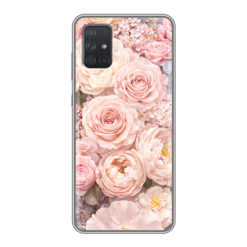 Силиконовый противоударный чехол на Samsung Galaxy A71 с принтом женский Силиконовый противоударный чехол на Samsung Galaxy A71 с принтом женский