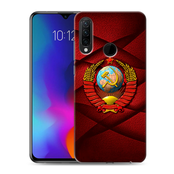 Силиконовый противоударный чехол на Lenovo K10 Note с принтом Герб СССР