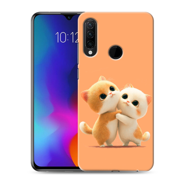 Силиконовый противоударный чехол на Lenovo K10 Note с принтом Милые котики