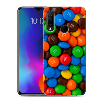 Силиконовый противоударный чехол на Lenovo K10 Note с принтом Конфеты