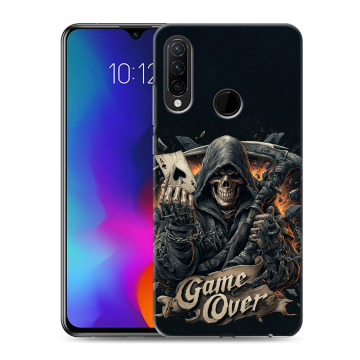 Силиконовый противоударный чехол на Lenovo K10 Note с принтом Скелет карты