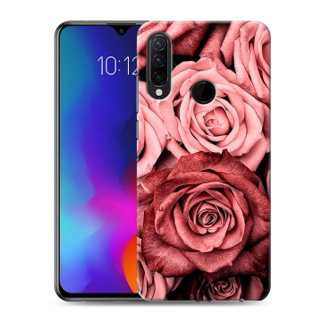 Силиконовый противоударный чехол на Lenovo K10 Note с принтом Цветы розы