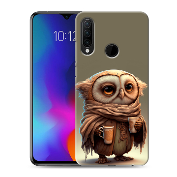 Силиконовый противоударный чехол на Lenovo K10 Note с принтом Сова