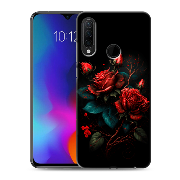 Силиконовый противоударный чехол на Lenovo K10 Note с принтом Розы красные
