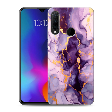 Силиконовый противоударный чехол на Lenovo K10 Note с принтом Мрамор