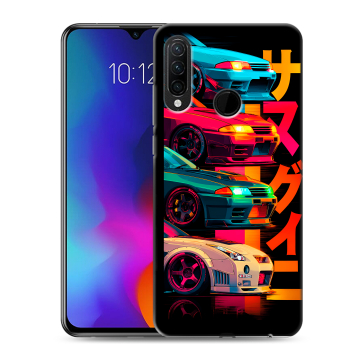 Силиконовый противоударный чехол на Lenovo K10 Note с принтом Гоночные машины Силиконовый противоударный чехол на Lenovo K10 Note с принтом Гоночные машины