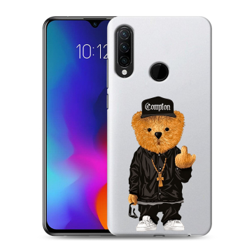 Силиконовый противоударный чехол на Lenovo K10 Note с принтом Мишка